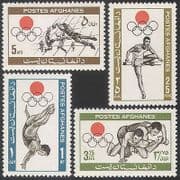 Afghanistan 1964 Sports / Football / Olympics / Olympic Games / Diving 4v set n26236