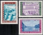 Afghanistan 1967 Dam/ Hydro-Electric/ Energy/ Power Station/ Buildings/ Architecture/ Engineering 3v set (n29557)