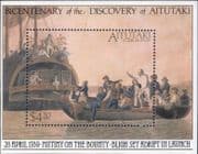 Aitutaki 1989 Bounty/ Bligh/ Revolution/ Ships/ Boat/ Transport/ Art 1v m/s (b1450n)