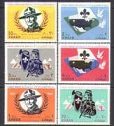 Ajman 1967 Scouts/ Jamboree/ Baden-Powell/ People 6v set (b4901)