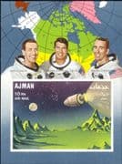 Ajman 1969 Apollo 7/ Astronauts/ Manned Space Flight/ Moon imperf m/s (s2835k)