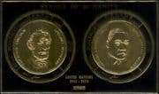 Ajman 1970 Martin Luther King/ President Lincoln/ UN/ People GOLD IMPERFORATE m/s (s2825e)
