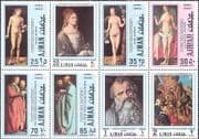 Ajman 1971 Albrecht Durer/ Adam/ Eve/ Artists/ Art/ Paintings/ Nude/ Naked 8v set blk (b2697a)