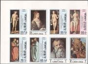 Ajman 1971 Albrecht Durer/ Adam/ Eve/ Artists/ Art/ Paintings/ Nude/ Naked IMPERF 8v set blk b2697b