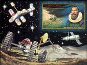 Ajman 1971 Kepler/ Astronomy/ Science/ People/ Moon Lander/ Space imperforate m/s (gold) (s4003j)