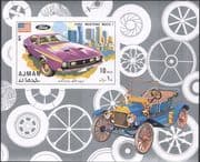 Ajman 1971 Modern Cars/ Transport/ Motoring/ Motors/ Ford Mustang imperforate m/s (s5353d)