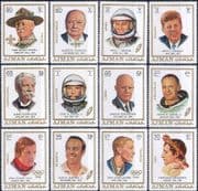 Ajman 1971 People/ Zodiac/ Churchill/ JFK/ Glenn/ Space/ Scouts/ Sport 12v set (s2825g)