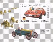 Ajman 1971 Sports Cars/ Grand Prix/ Racing/ Motoring/ Transport imperforate m/s (s5353e)