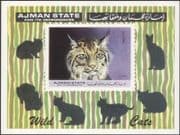 Ajman 1972 Lynx/ Wildlife/ Cats/ Animals/ Nature/ Conservation 1v imperf m/s (s4336)