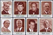 Ajman 1972 World Peace/ Churchill/Kennedy/ JFK/ de Gaulle/ Pope Paul VI 8v set (s1684e)