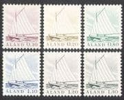 Aland 1984 Boats / Sailing / Fishing / Nautical / Sail / Transport 6v set (n39135)