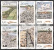 Aland 1993 Geology / Lava / Rocks / Geography / Lake / Trees / Nature 6v set (n39134)