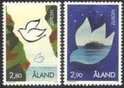 Aland 1995 Europa/ Peace/ Freedom/ Doves/ Birds/ Animation 2v set (n41563)