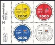 Aland 2000 Millennium / Peace Symbol / State Flag 4v m / s (n39699)
