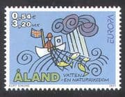 Aland 2001 Europa / Water / Fishing / Fish / Boat / Transport / Animation 1v (n39655)