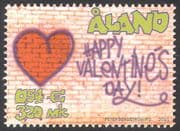 Aland 2001 St Valentines Day/ Hearts/ Love/ Animation 1v (n41377)