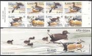 Aland 2001 WWF / Eider Duck / Birds / Nature / Conservation 8v bklt (4v set x 2) n16339