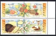 Aland 2002 Traditional Food / Gastronomy / Nature / Plants / Fish 4v bklt pane (n39662)