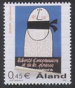 Aland 2003 Europa / Poster Art / Freedom / Speech / Newspapers / Design 1v (n39653)