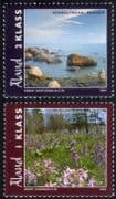 Aland 2004 Landscapes/ Flowers/ Trees/ Plants/ Nature/ Tourism/ Coastline 2v set (af1006)