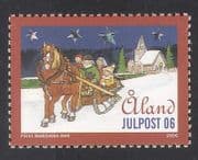Aland 2006 Christmas/ Greetings /Horse/ Sleigh/ Hologram/ Church/ Transport/ Animation 1v (n39142)