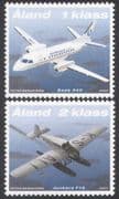 Aland 2007 Postal Transport/ Planes/ Aircraft/ Aviation/ Sea Plane 2v set (n39637)