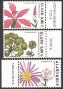 Aland 2007 Waterside Plants / Nature / Flowers / Aster / Angelica 3v set (n39649)