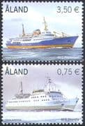 Aland 2010 Ships/ Ferries/ Boats/ Nautical/ Commerce/ Business/ Transport 2v set (n41564)