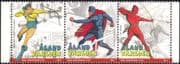 Aland 2011 The Arrow/ Fantom/ Spider/ Comic Book Superheroes/ Super Heroes/ Animation/ Cartoons 3v set stp strip (af1008)