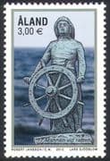 Aland 2012 "The Man at the Wheel"/ Sailor/ Memorial Statue/ Nautical/ Sailors/ Maritime/ Art/ Sculpture 1v (n41582)