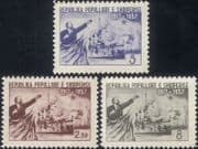 Albania 1957 Lenin/ Revolution/ Navy/ Ship/ Politics/ Government 3v set (n45005d)