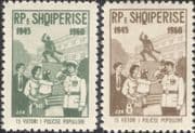 Albania 1960 People's Police 15th/ Law/ Order/ Policemen/ Uniforms 2v set (n40089a)