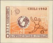 Albania 1962 Football World Cup, Chile/ WC/ Sports/ Games/ Soccer IMPERFORATE m/s (n36165f)