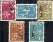 Albania 1962 Olympic Games/ Sports/ Diving/ Javelin/ Athletics/ Flame/ Fuji 5v set (n36165b)