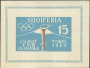 Albania 1962 Olympic Games/ Sports/ Olympics/ Torch/ Flame/ Mt Fuji IMPERFORATE m/s (n36165a)