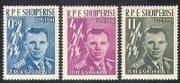 Albania 1962 Yuri Gagarin / Space Flight / Rockets / Astronauts / People 3v set (n38527)