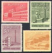 Albania 1963 Industry / Commerce / Buildings / Architecture / Refinery 4v set (n38525)