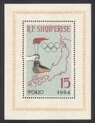 Albania 1963 Olympic Games, Tokyo / Sports / Olympics / Torch / Flame / Map 1v m / s n35562