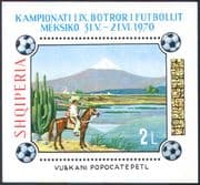 Albania 1970 Football World Cup/ Sports/ Games/ Mountains/ Horses/ Cactus/ Cacti/ Volcanoes/ Animals/ Nature 1v m/s (n30442)