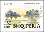 Albania 1999 Europa/ National Parks/ Trees/ Nature/ Lake/ Art/ Painting impf m/s (n33879)