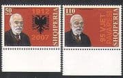 Albania 2007 Ishmail Qemali / People / Government / Politics 2v set (n35383)