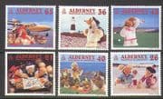 Alderney 2000 Wombles/ Lighthouse/ Plane/ Golf/ Transport/T ourism/ Sports 6v set (n22207)