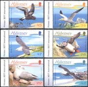 Alderney 2006 Puffin/ Gulls/ Petrel/ Birds/ Nature/ Lighthouse/ Conservation 6v set (n26086)