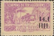 Algeria 1941 Railway Parcel Post/ Trains/ Transport/ Railways/ Rail/ Surcharge 1v (n46527)