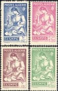 Algeria 1943 Prisoner of War Relief Fund / Mother / Child / Welfare / Health 4v (n35354)