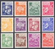 Algeria 1964 Industry/ Nuclear Science/ Trades/ Workers/ Tractors/ Transport 12v set (n39218)