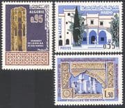 Algeria 1967 Musulman Art/ Museum/ Minaret/ Buildings/ Architecture 3v set (n41401)