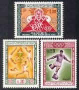 Algeria 1968 Olympic Games / Olympics / Sports / Football / Basketball / Torch 3v (n39243)