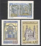 Algeria 1970 Mosques / Buildings / Architecture / Religion 3v set (n39583)
