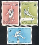 Algeria 1971 Basketball / Athletics / Gymnastics / Sport / Games / Animation 3v set n39211